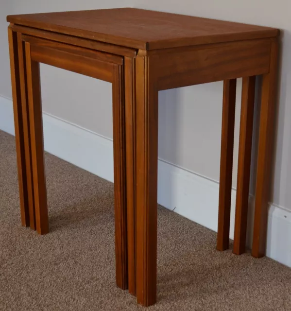 Vintage Mid Century MCINTOSH of Kirkcaldy Teak Nest Of 3 Side Coffee Tables