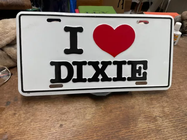 Novelty License Plate I Heart Dixie I Love Dixie Metal