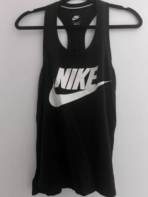 Women's Black Nike Racerback Tank Top Size Small