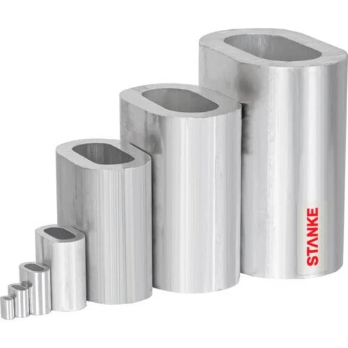 Presse Pince Corde Aluminium Douilles de Serrage pour Câbles Fil Bloqueur