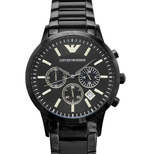 EMPORIO ARMANI  Classic  AR2453 Black Dial Men's Watch Genuine