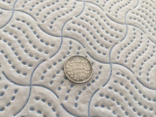 1899 / Silver Canada 5 Cents Coin