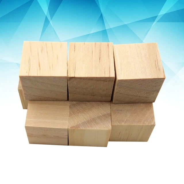 ZYEKIU Lot De 50 Dés Vierges En Bois – Cubes 20 Mm Non Peints Avec Sac De Rangement – DIY, Jeux De Société, Artisanat Pour Enfants