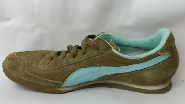 PUMA LAB 2 Blue Khaki Green Sneakers Casual Tennis Shoes Womens 9.5 Med ...