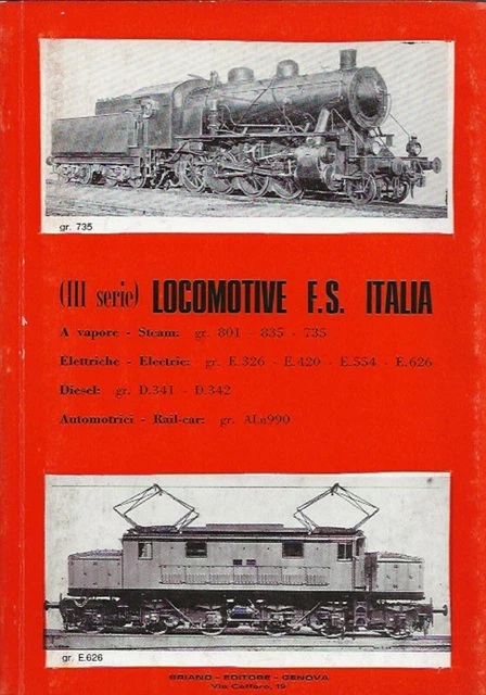 Locomotive Ferrovie Stato Italia Briano Gr E 420 Elettriche Vapore Diesel
