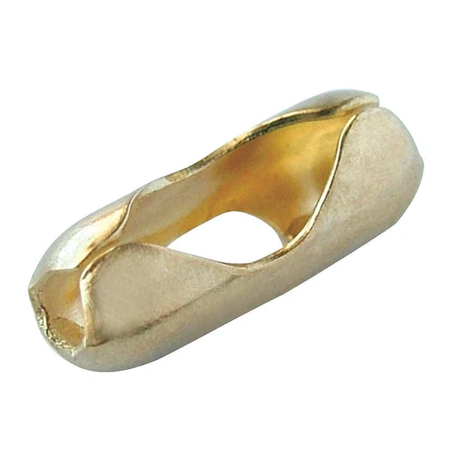 LUCKY LINE PRODUCTS 32025 Ball Chain Coupling,Brass,PK25