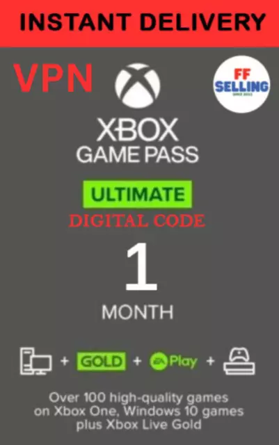 [VPN] XBOX Game Pass Ultimate + XBOX LIVE GOLD – 1 Monat  - Digitaler Code Key 2