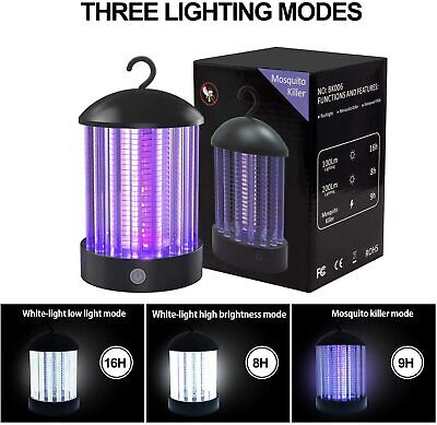 Venta 1 Lámpara Con 3 Usages: Mosquito Asesino, Fly Matamoscas & Luces LED,