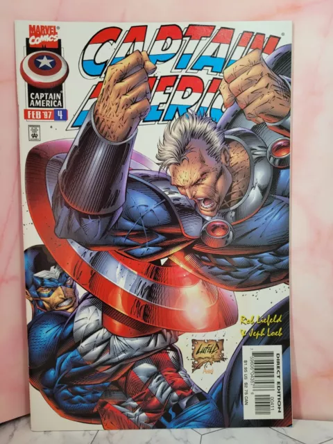 Captain America Vol. 2 #4- 1997, Rob Liefeld, Jeph Loeb, Marvel, VF!