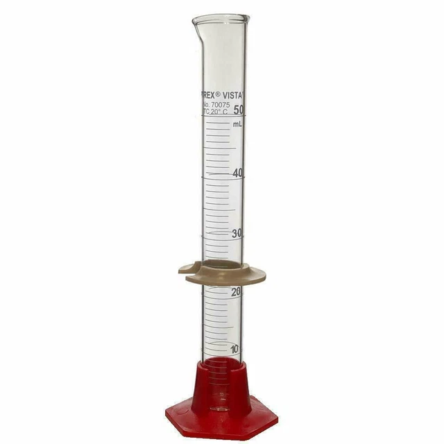 11x Corning 70075-50 Pyrex Vista 50mL Graduated Cylinder W/ Single Metric Scale