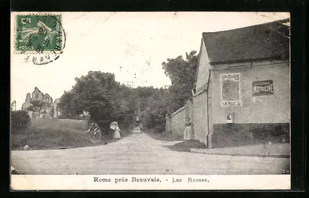 CPA Beauvais, Les Ruines 1908