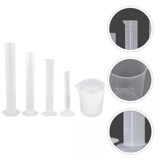 Plastik Messzylinder- Und Becher-Sets Schulbedarf Becherglas