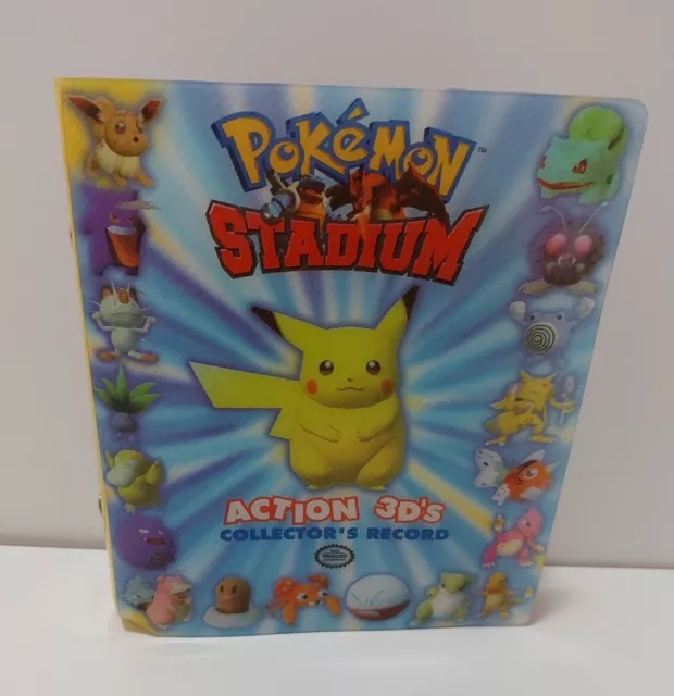 Pokemon Stadium Action 3D Card Collectors Binder Folder