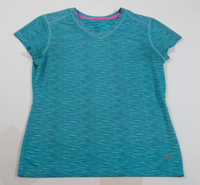 REEL LEGENDS GIRLS Blue V-Neck Athletic Shirt Sz L £7.44 - PicClick UK