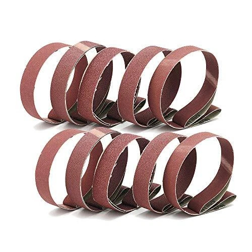 1 Inch x 30 Inch Sanding Belts, 60/80/120/180/240/320/400/600/800/1000 Grits