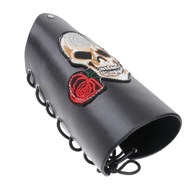 Bracciale Halloween ecopelle polsino protettore braccio coperture stivali di Halloween