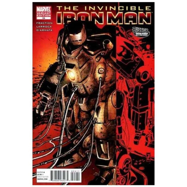Invincible Iron Man (2008 series) #24 Variant in NM + cond. Marvel comics [b.