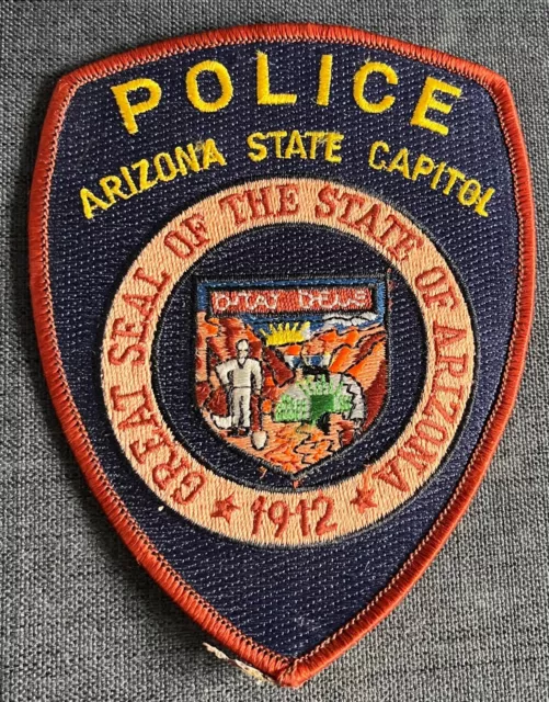 Arizona AZ Capitol Police Shoulder Patch Pre-owned Unsewn Vintage