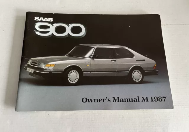 SAAB 900 Owners Manual Handbook Guide 1986