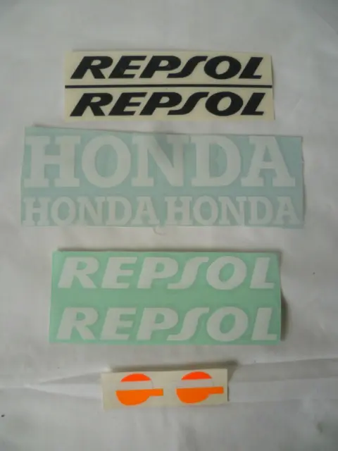 Job Lot 9 x Repsol Honda Racing Motorcycle Decals Stickers CBR RR - LOOK!