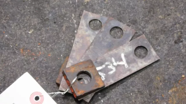 Allis-Chalmers WD 45 tractor, Front engine support shims x 3, tag #534