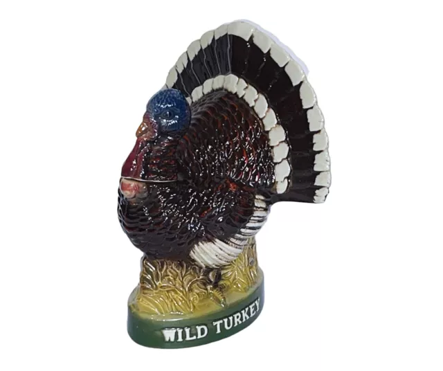 AUSTIN NICHOLS ~ WILD TURKEY CERAMIC No. 8 EMPTY DISPLAY BARWARE DECANTER BOTTLE