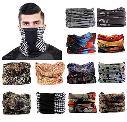 6/9/12/15pcs Outdoor Magic Scarf High Elastic Headband 12pcs 06