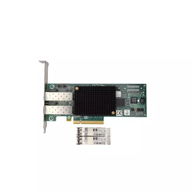 HP Emulex LPE12002 | 697890-001  489193-001 PCIe Full Profile + 2x HP AJ718A