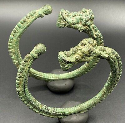 Antique Ancient Near Eastern Romans Antiquities Bronze Jewelry Bracelets Bangles