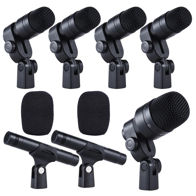 DMS-D7 7pcs Musical Instruments Drum Set Microphone Mic Kit  c L7T2
