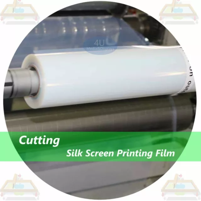 17"x100ft，Waterproof Inkjet Fast-Dry Screen Printing Transparency Film for EPSON