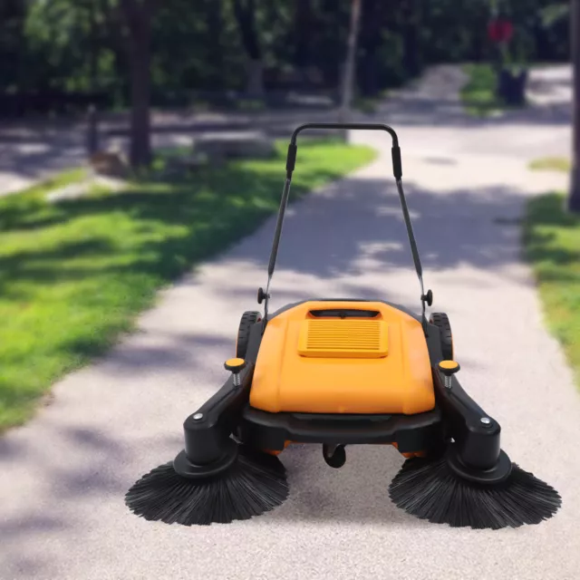 41'' Walk-Behind Sweeper Street Floor Road Sweeping Floor Cleaner Hand Push