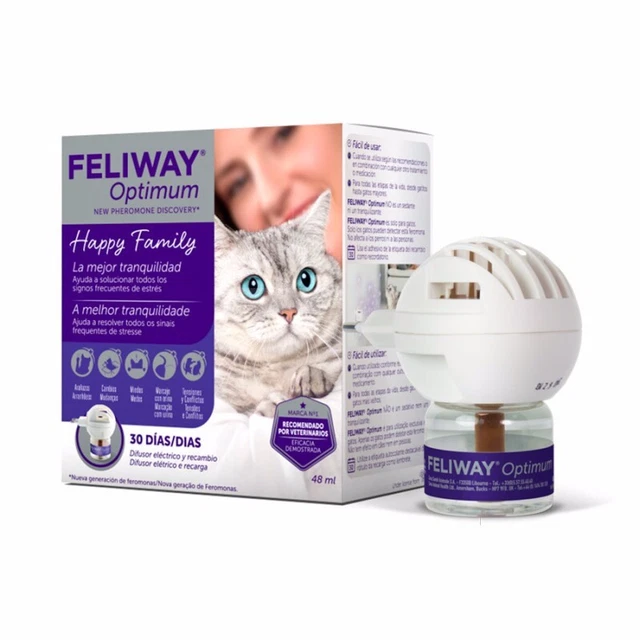 Feliway Optimum Diffuseur + Pièce de Rechange 48 ML