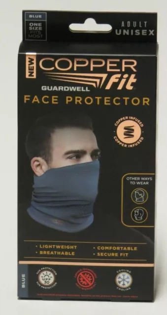 Guardwell Copper Fit Face Protector Mask - Color Blue
