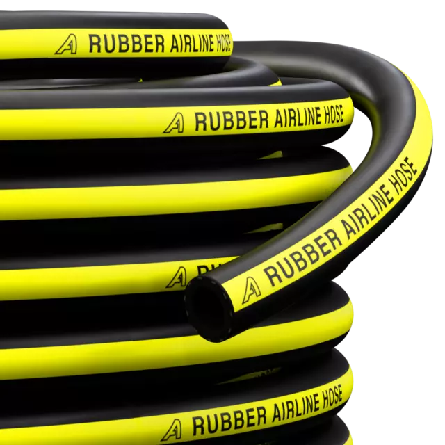 AIR LINE RUBBER HOSE HIGH QUALITY REINFORCED 6mm 8mm 10mm 13mm 20 BAR (300PSI)