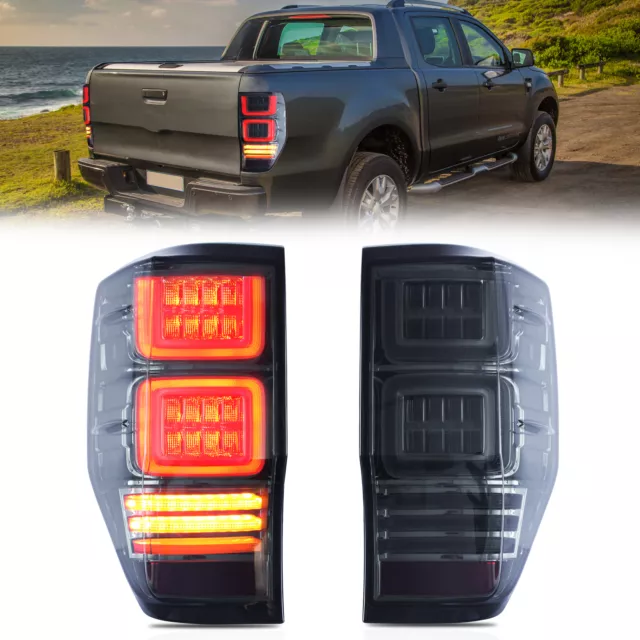 VLAND LED Feux arrières Fumés Pour Ford Ranger 2012-2017 18 Clignotant Paire EU