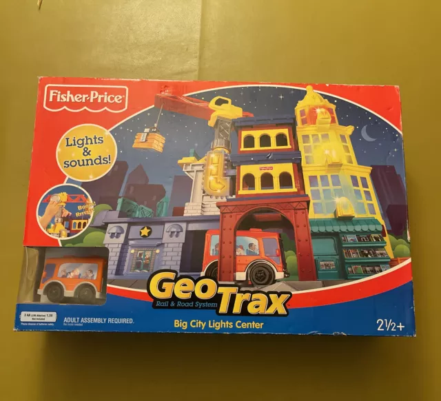 NEW 2006 Fisher-Price GeoTrax BIG CITY LIGHTS CENTER K0400