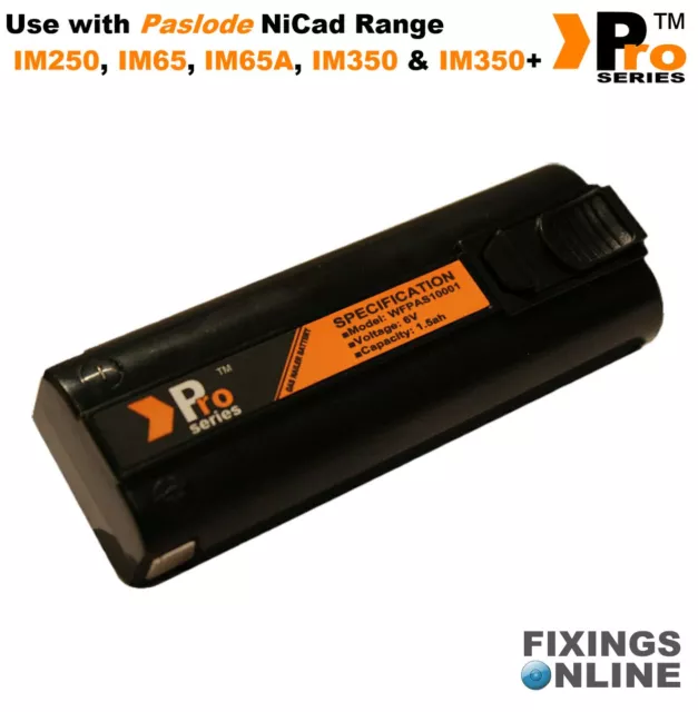 1 xPro Series battery 6v  Compatible with paslode im350/350+/65/65A  002