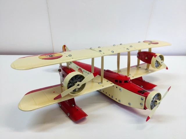 Sold Price: Meccano Constructor Aircraft made up as Bi-Plane - February