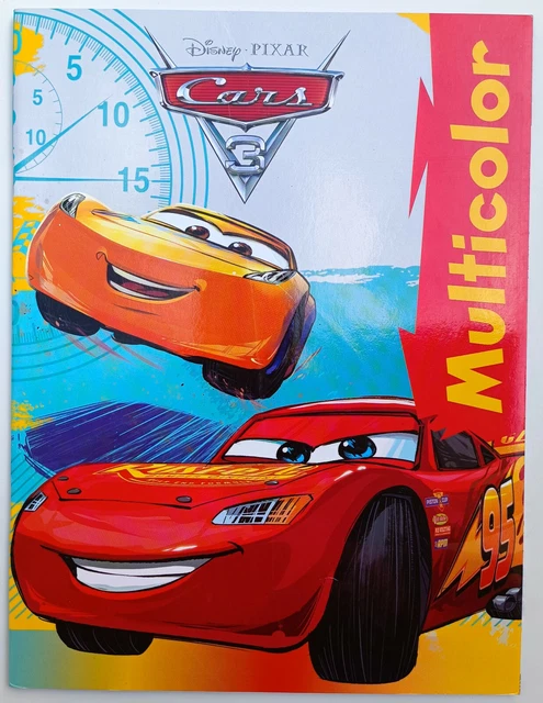 Pixar Malbuch Bilder zum Ausmalen Cars Multicolor DIN A4 +32 farbige Bilder