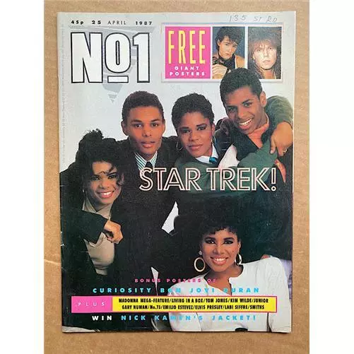 FIVE STAR NO.1 MAGAZINE APRIL 25 1987 FIVE STAR COVER WITH MORE INSIDE + bangles
