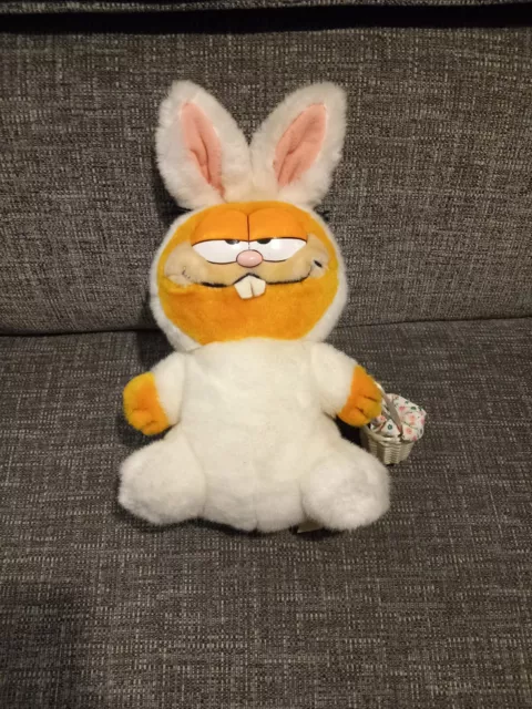 Garfield The Bunny Plush Soft Toy Easter Vintage 1978 1981