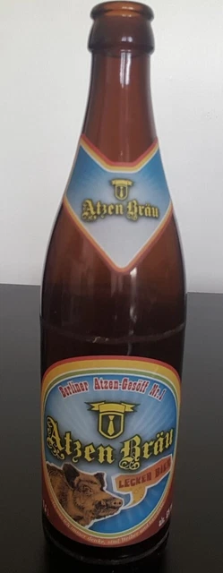 Imbiss Bronko Atzenbräu Flasche (leer)