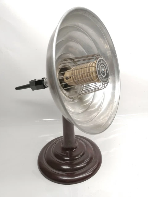 alt Lampe Bestrahlungslampe Höhensonne Hackel Breitstrahler Aluminium Bakelit