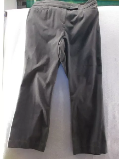 JM Collection Womens Gray Solid Pants Sz 12 Petite