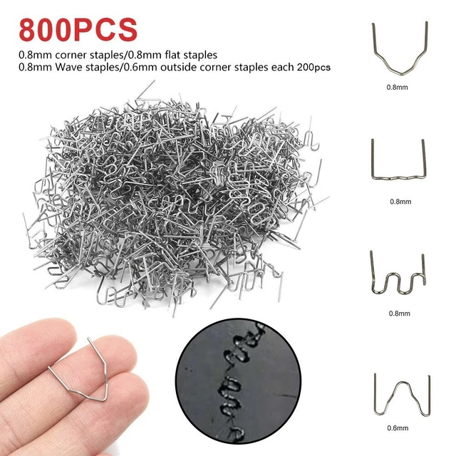 HURRISE Agrafles chaudes 800pcs Auto Réparation en plastique Agrafes