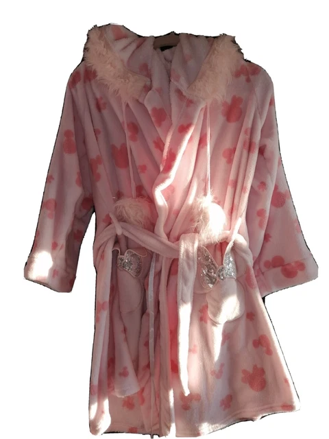 LADIES DISNEY GEORGE Asda Minnie Mouse Hooded Short Dressing Gown Robe Size XL 7.50 PicClick UK