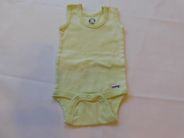 Gerber Bambino Bambina senza Maniche one piece Body Taglia 0-3 Mesi Lt Verde Guc