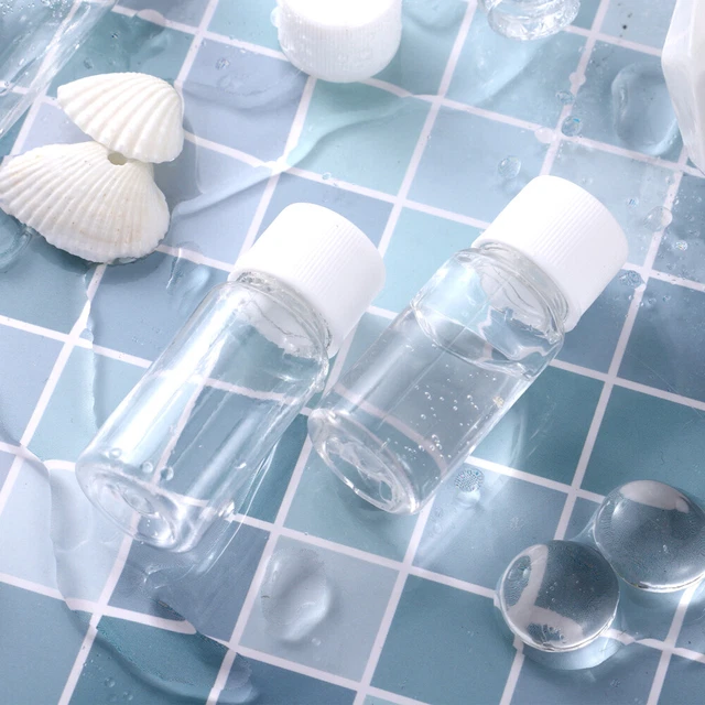 6 Petits Pots Ronds Transparents - Mini Contenants Pour Crèmes, échantillons, Cosmétiques En Voyage