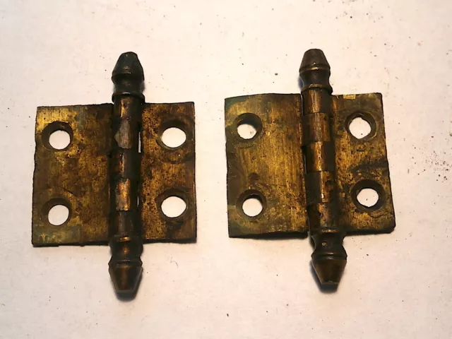 LONGCASE GRANDFATHER CLOCK trunk door hinges  c1780